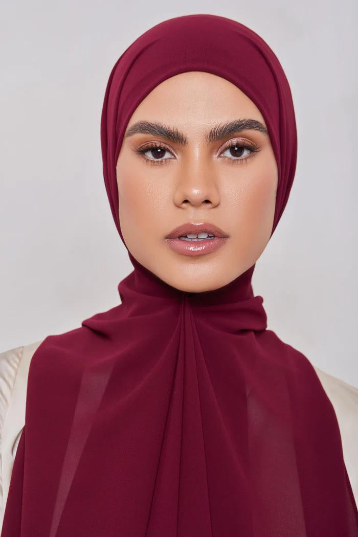 Essential Chiffon Hijab - Marsala