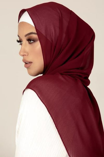 Essential Chiffon Hijab - Merlot
