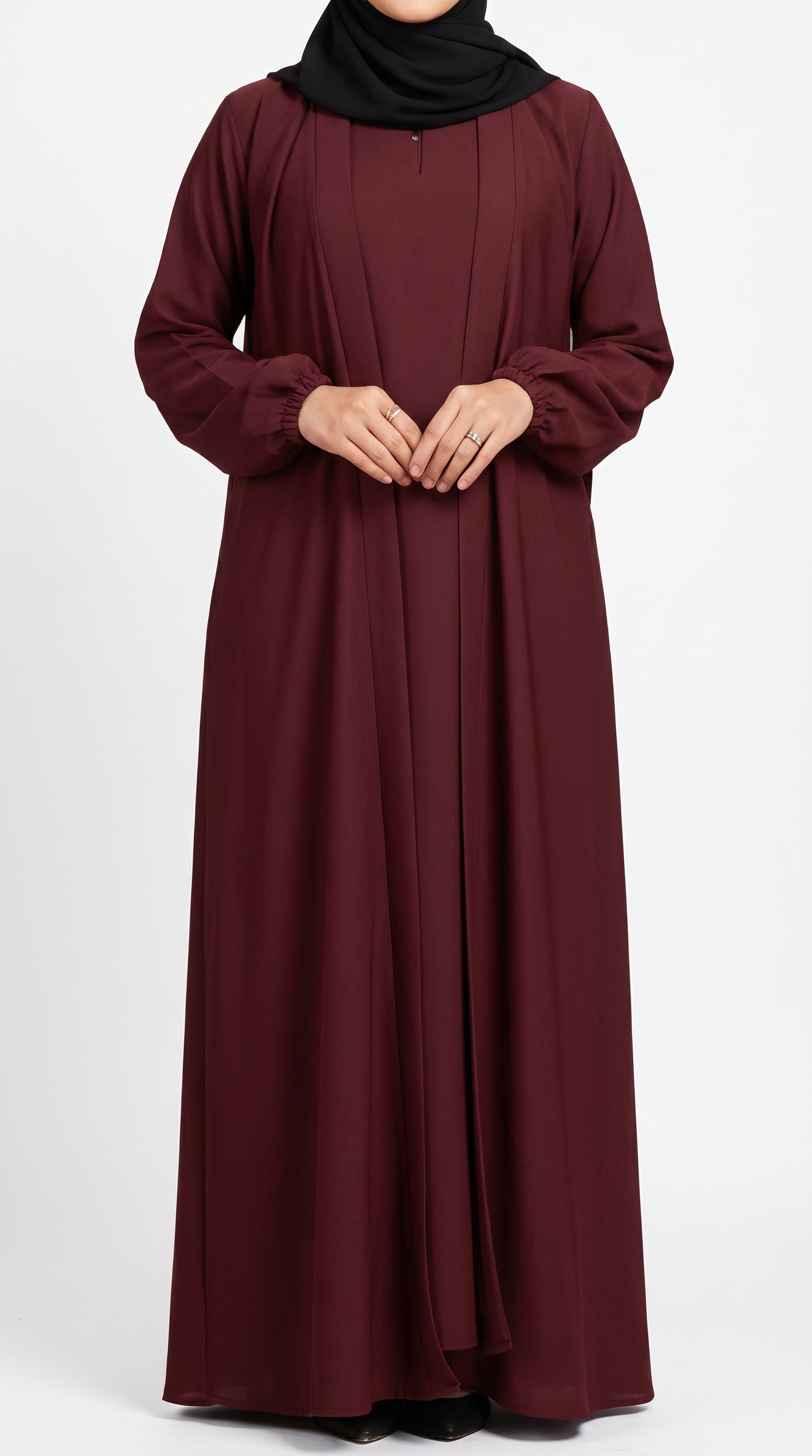Aira - Kimono Abaya with attached inner - Vine