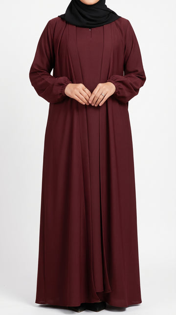 Aira - Kimono Abaya with attached inner - Vine