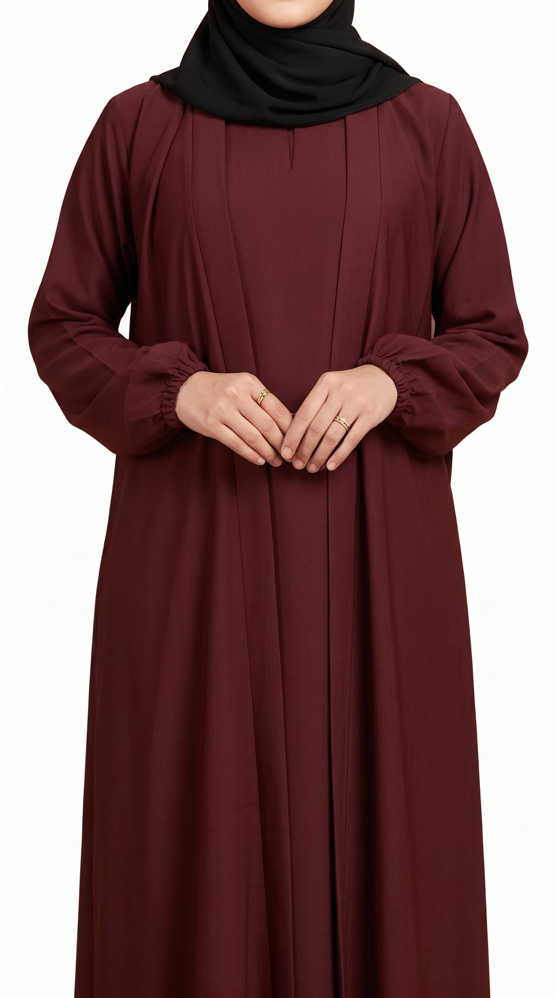 Aira - Kimono Abaya with attached inner - Vine