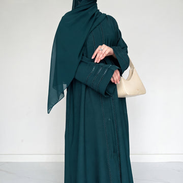 Noir- Elengant Abaya- Teal