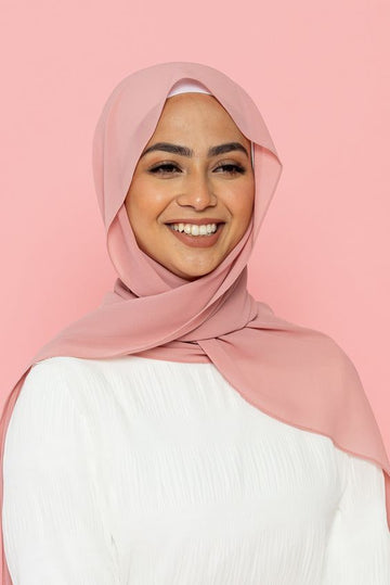 Essential Chiffon Hijab - Nude Pink