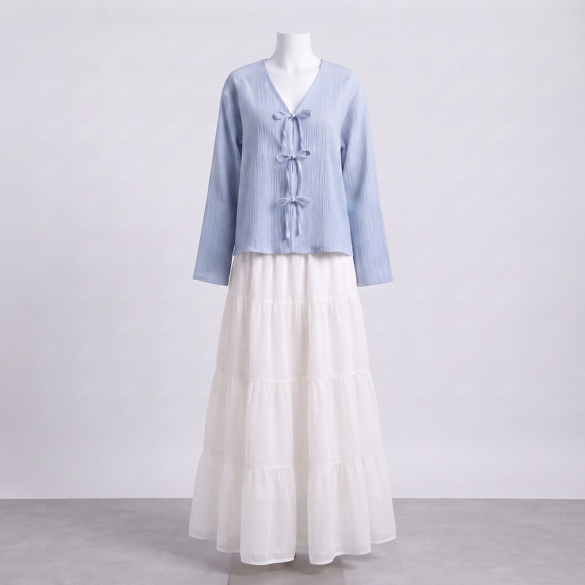 Nova Skirt Set - Sky Blue