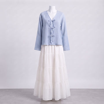 Nova Skirt Set - Sky Blue