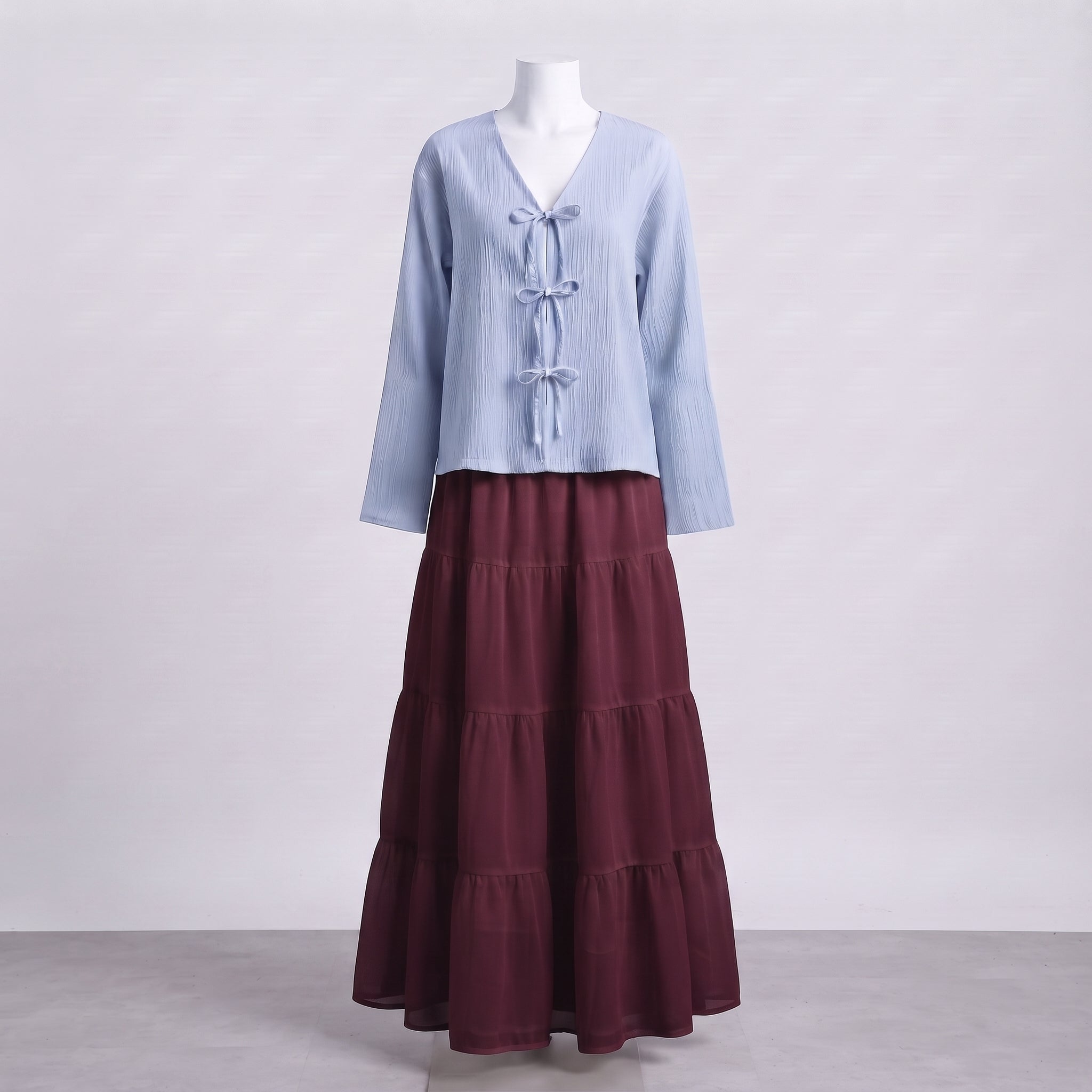Nova Skirt Set - Sky Blue