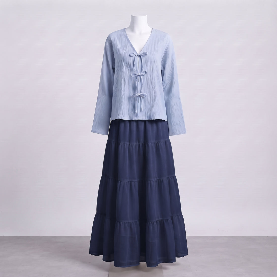 Nova Skirt Set - Sky Blue