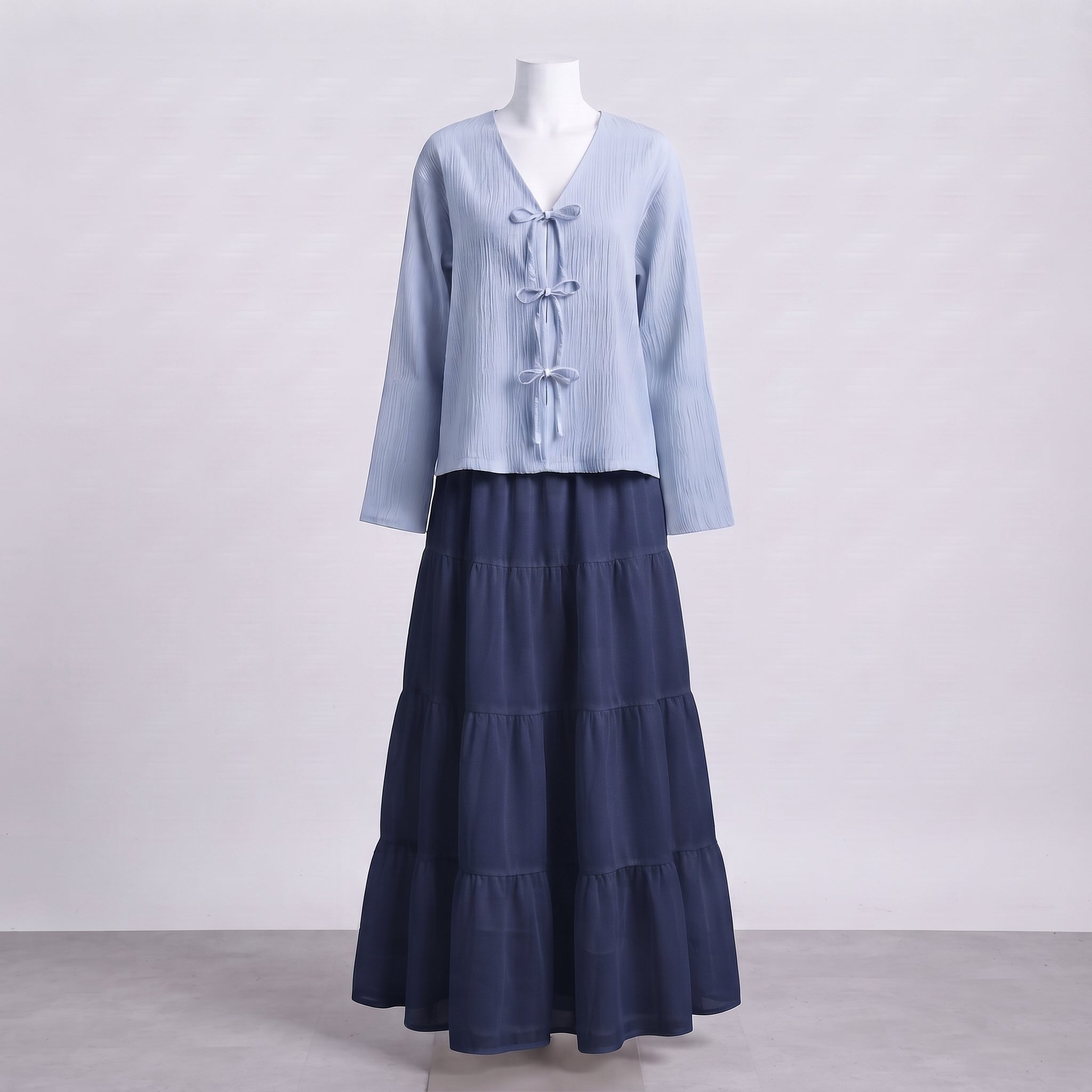 Nova Skirt Set - Sky Blue