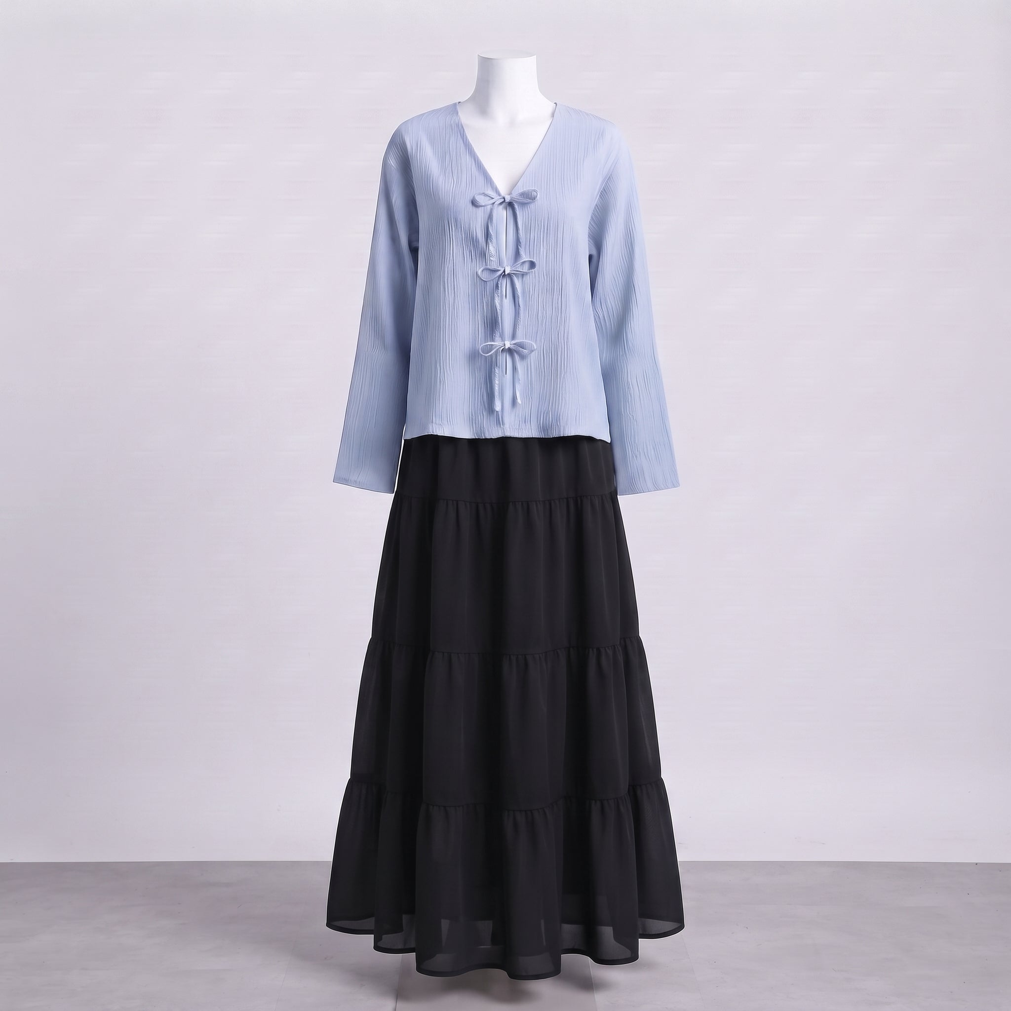 Nova Skirt Set - Sky Blue