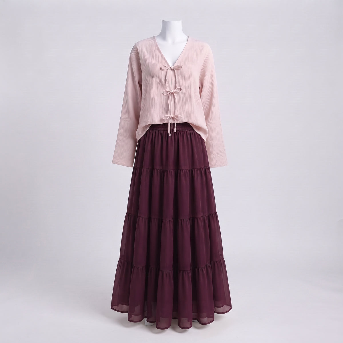 Nova Skirt Set - Nude Pink