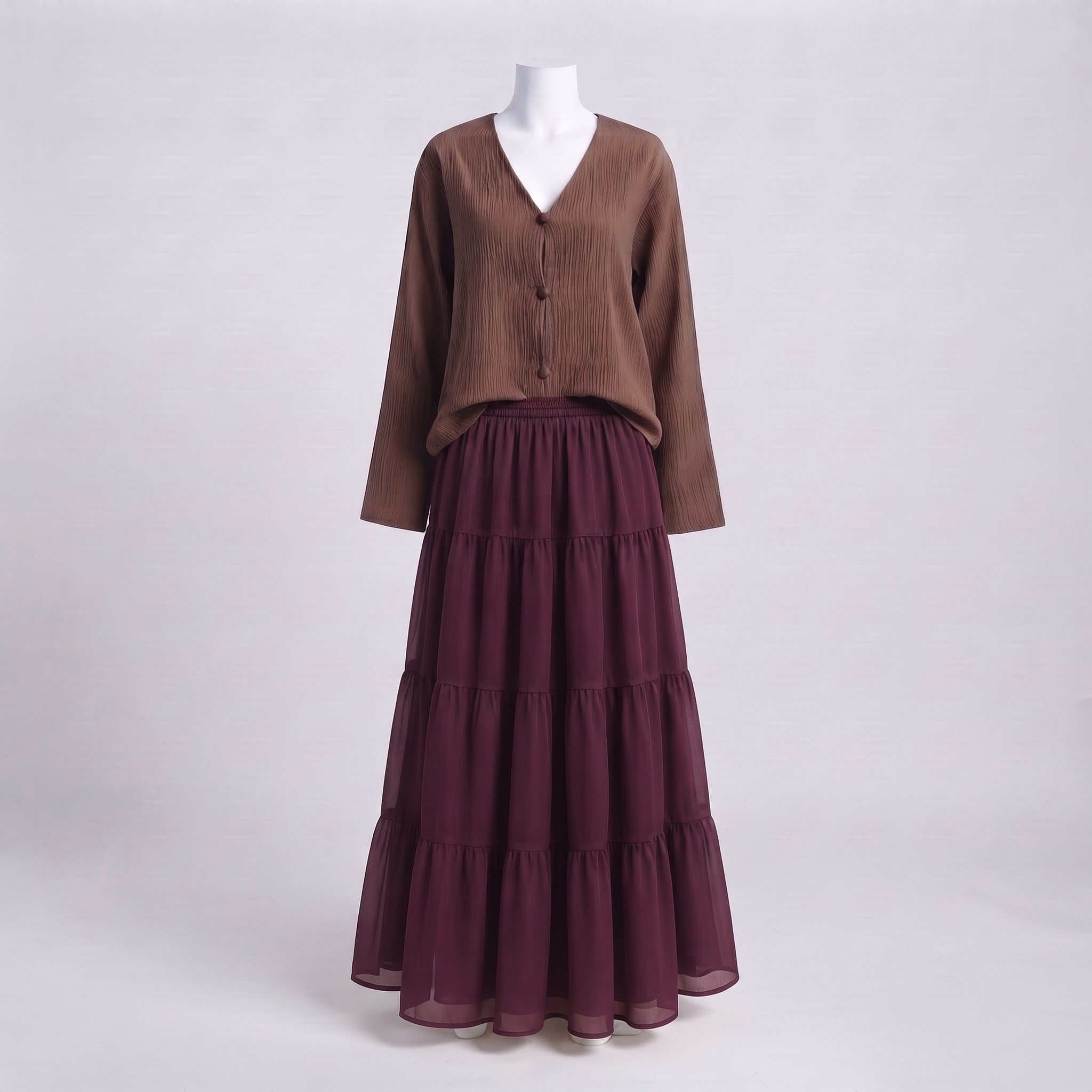 Nova Skirt Set - Cocoa