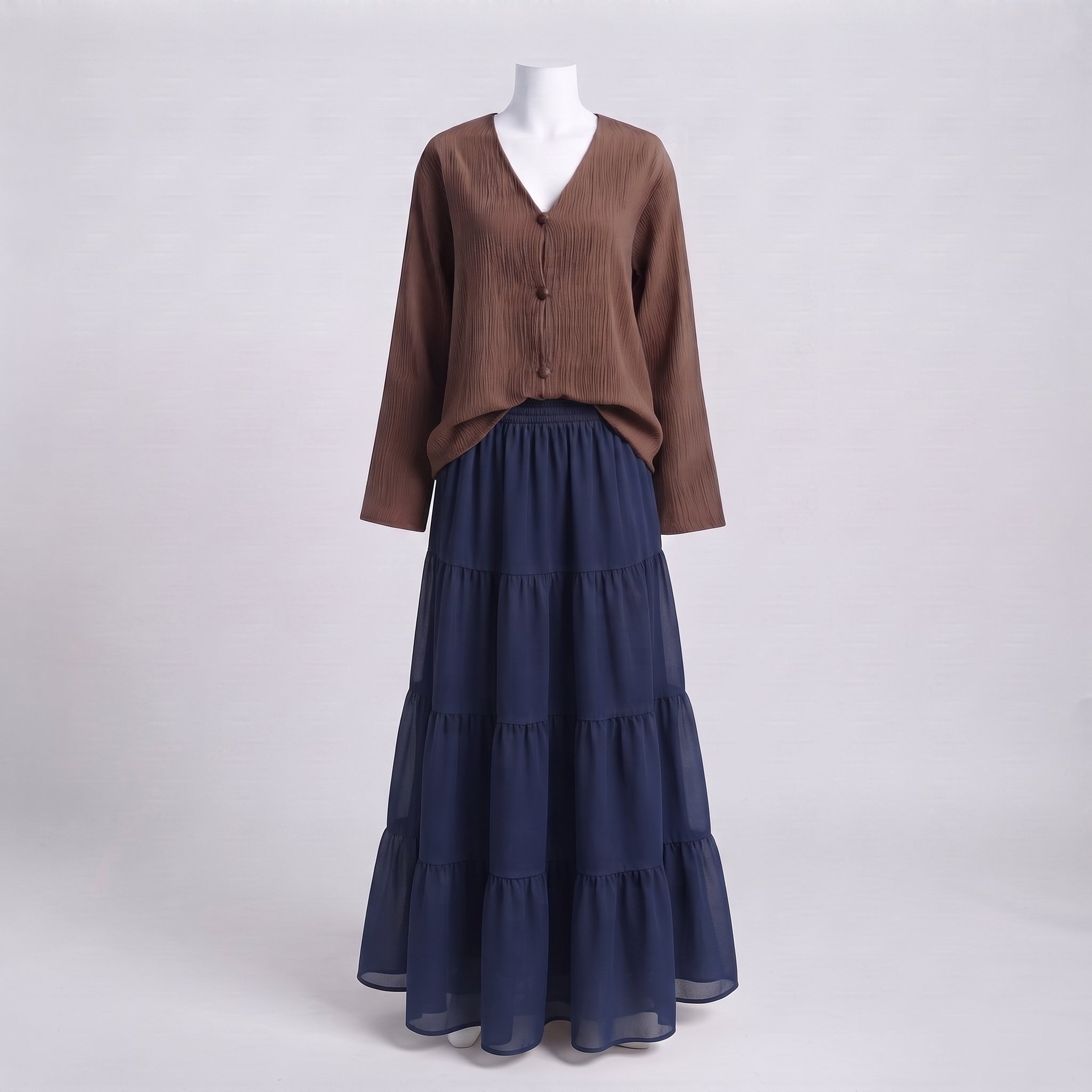 Nova Skirt Set - Cocoa