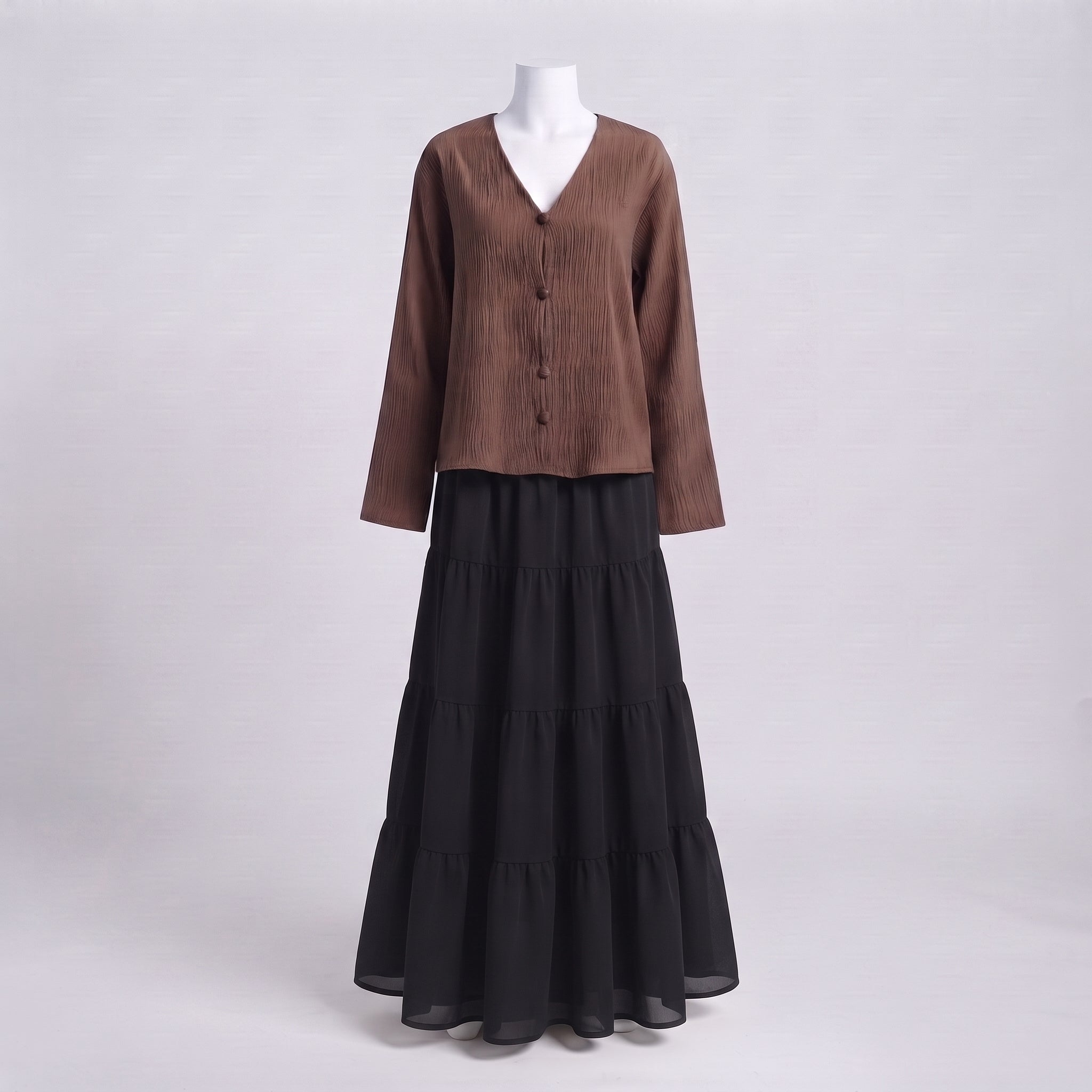 Nova Skirt Set - Cocoa