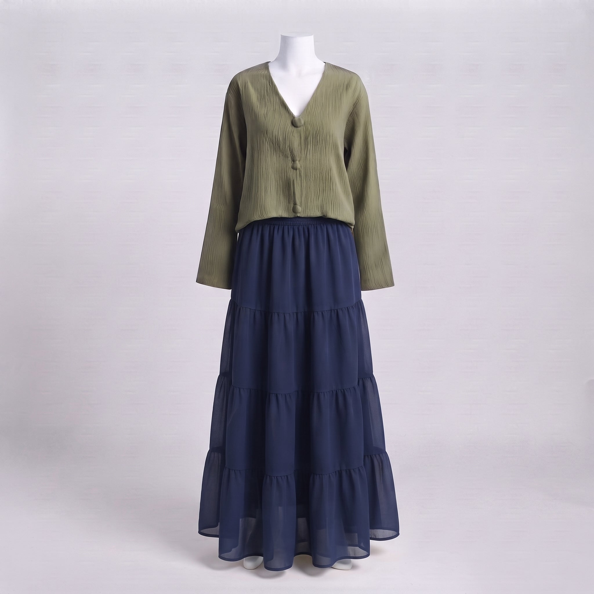 Nova Skirt Set - Olive