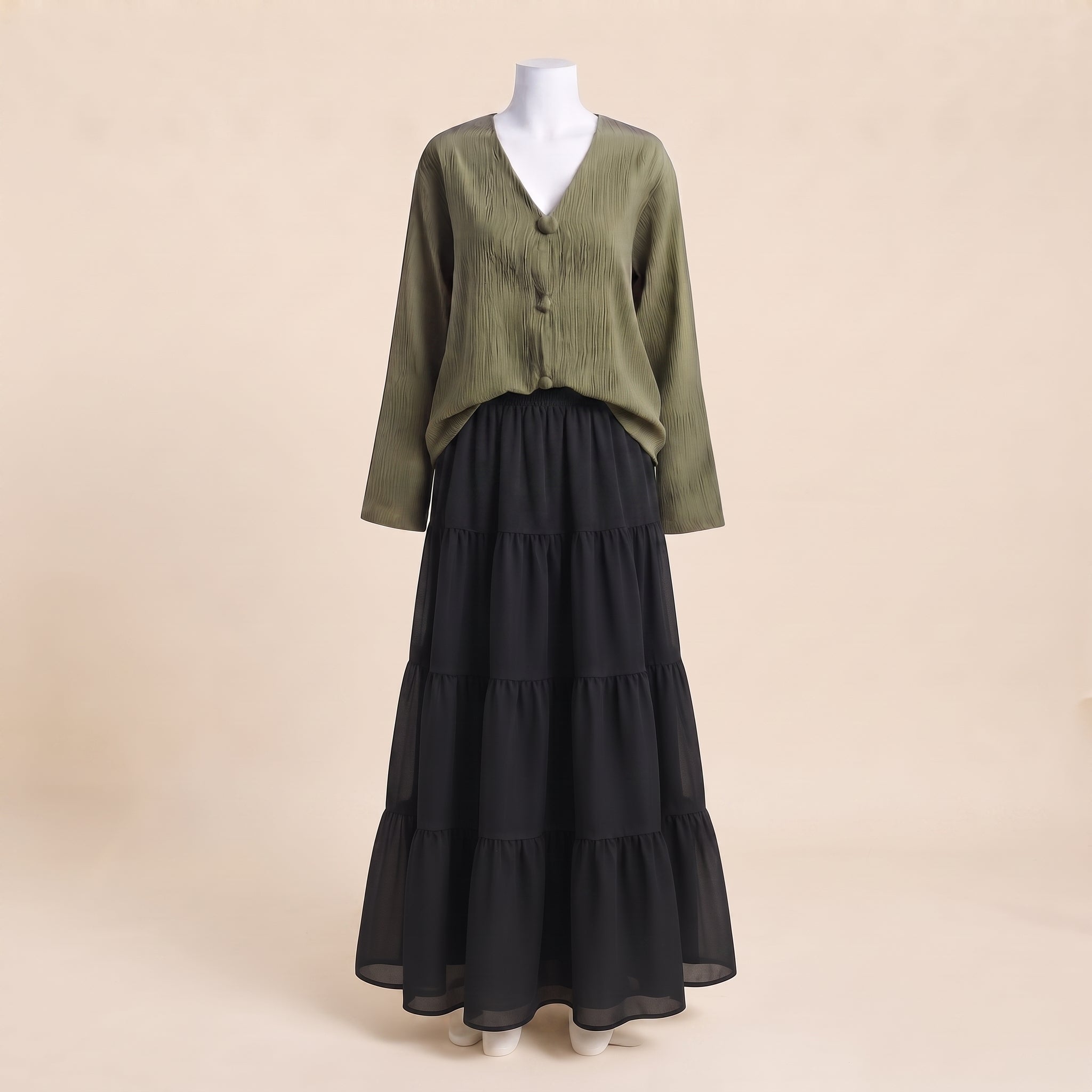 Nova Skirt Set - Olive
