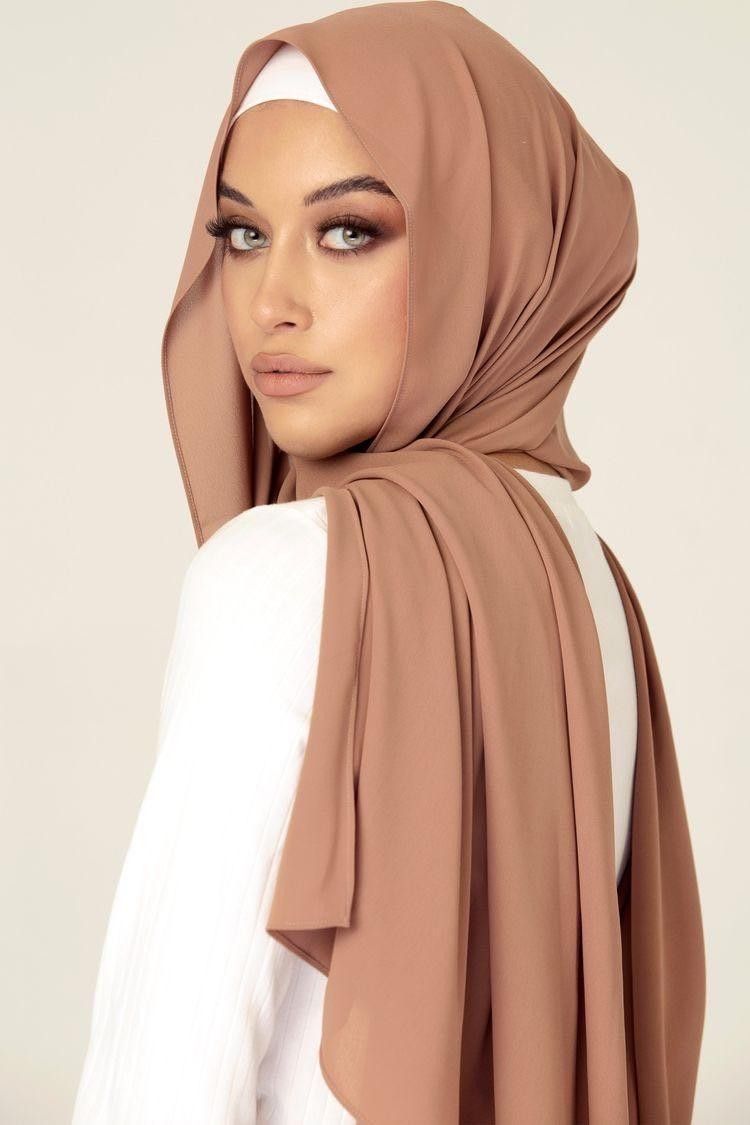 Essential Chiffon Hijab - Pastel Brown