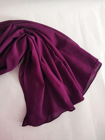 Essential Chiffon Hijab - Plum