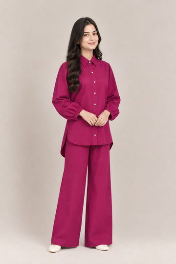 Burgundy Bloom Co-rd Set