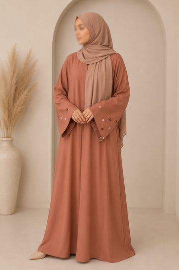 DAISY - Heart Embroidered Abaya
