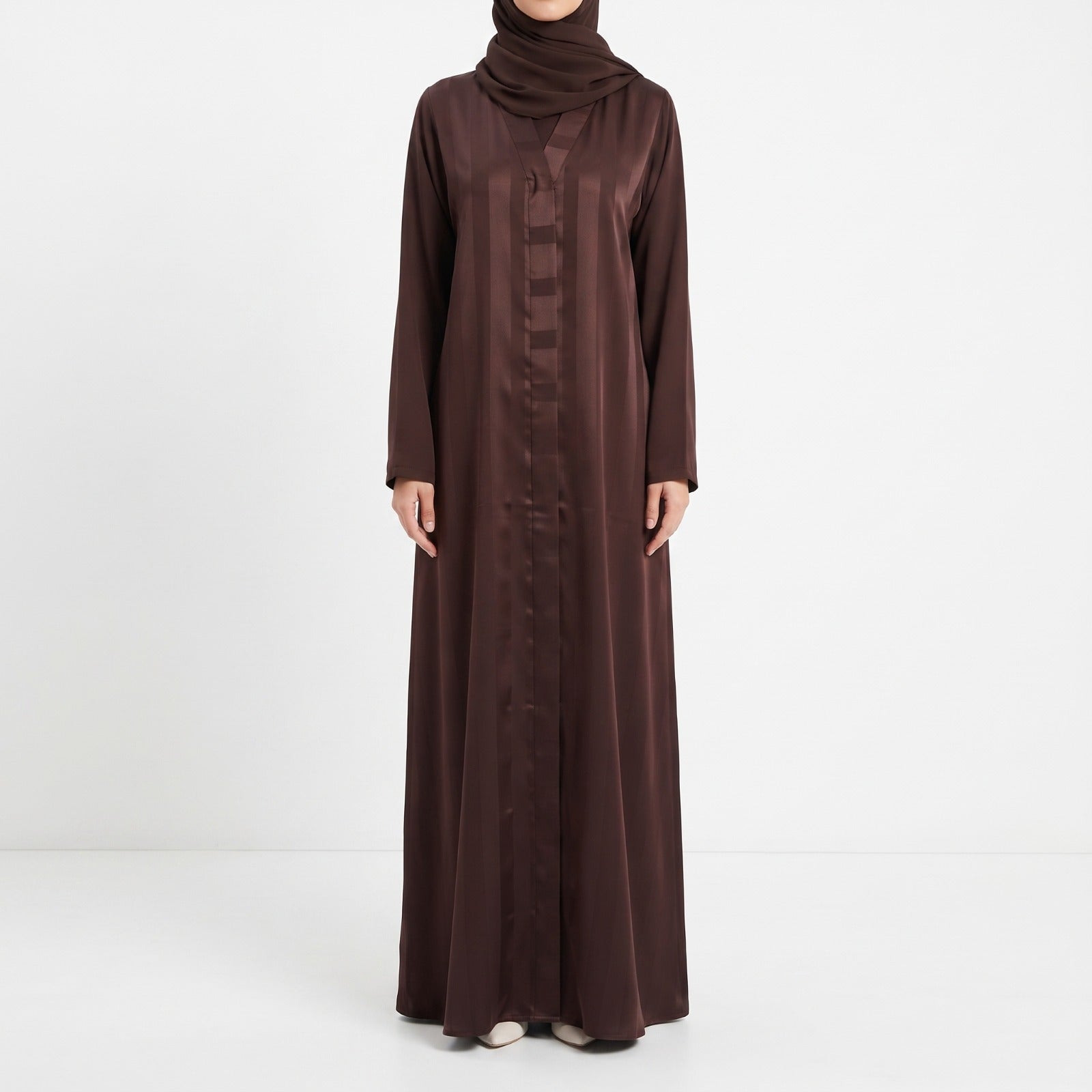 ZYRA - Nidha Luxe Abaya - Brown