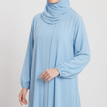 Aira - Kimono Abaya with attached inner - Sky Blue