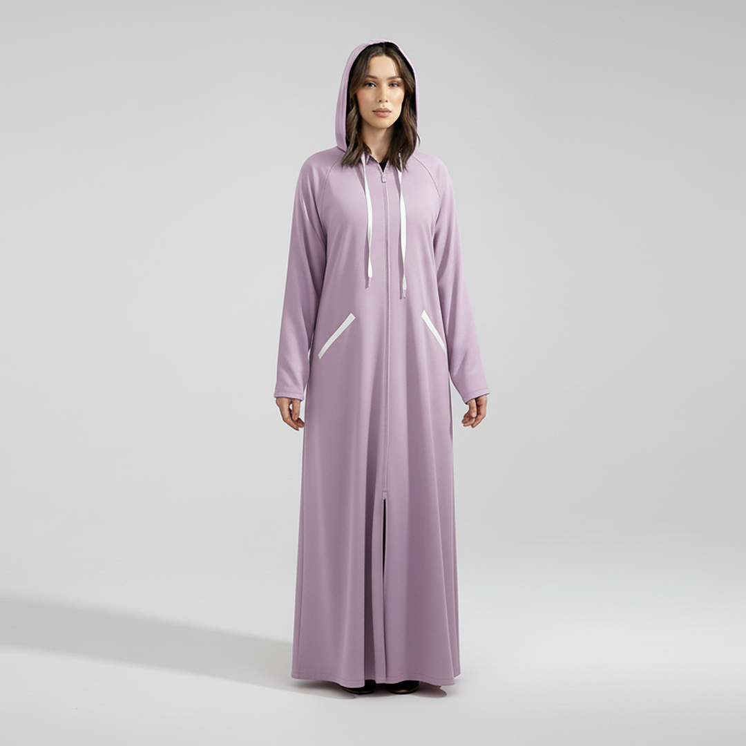 Hoodie Abaya - LILAC