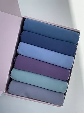 Georgette Hijabs - Pack of 6 (Click to pick colors)