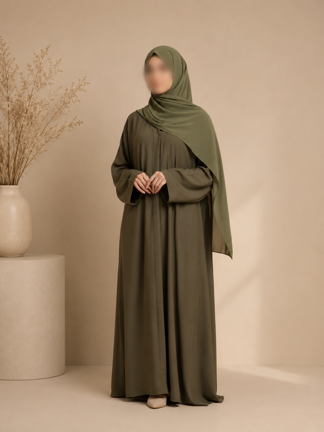 Everyday Front Open Abaya - Dusk