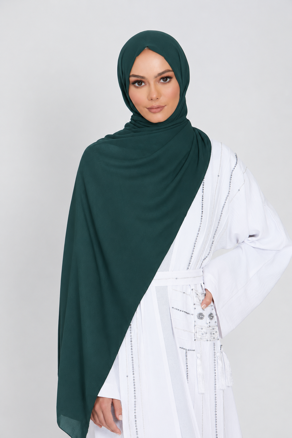 Essential Chiffon Hijab - Teal Green