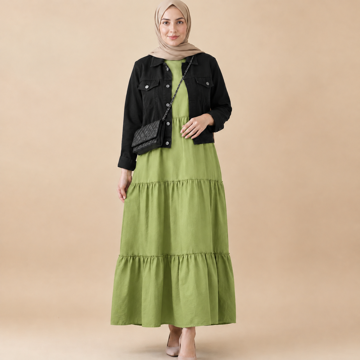 Frock+Jacket  Duo- green/black