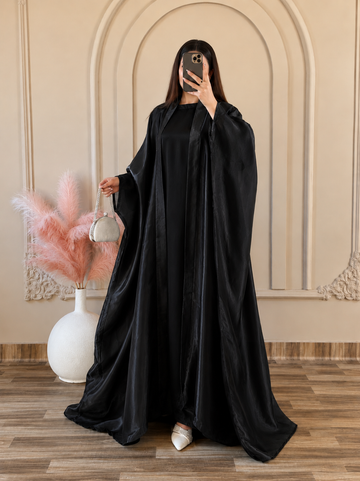 Moonveil Abaya-Black