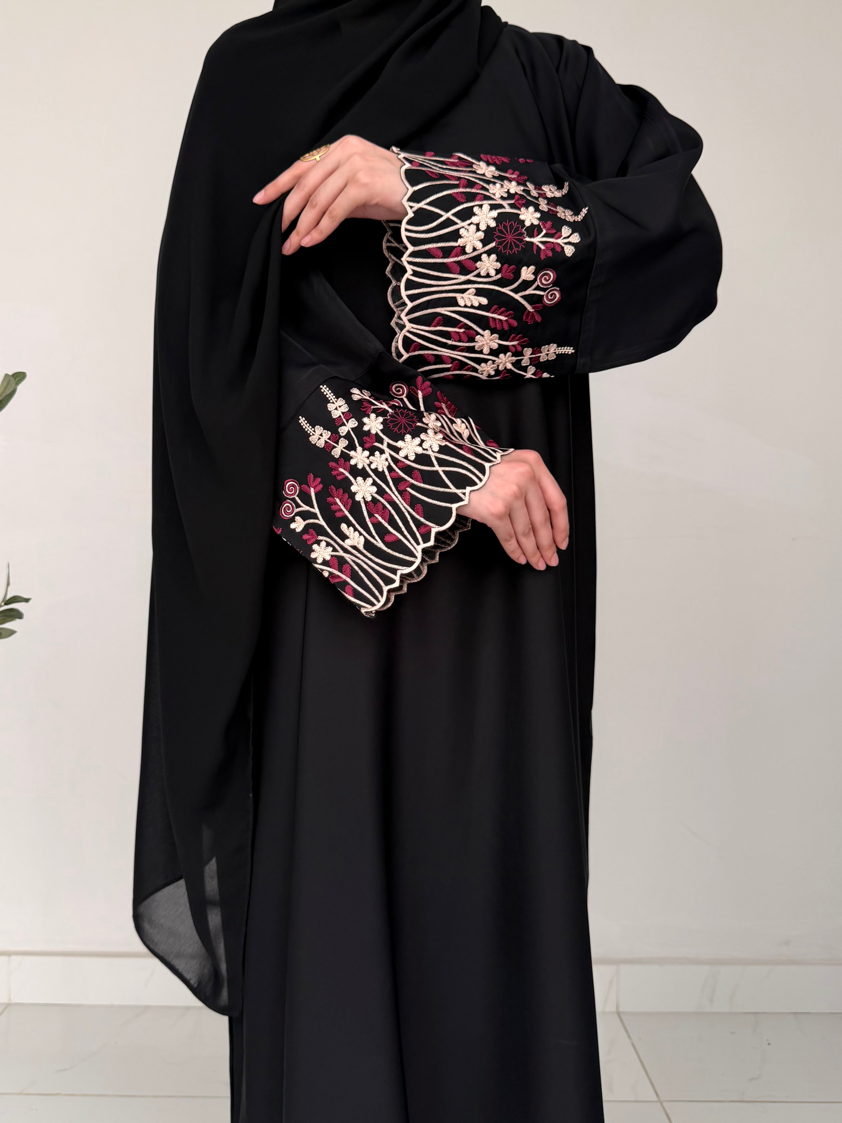 Wildflower Embroidered Abaya