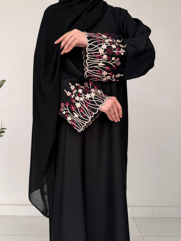 Wildflower Embroidered Abaya
