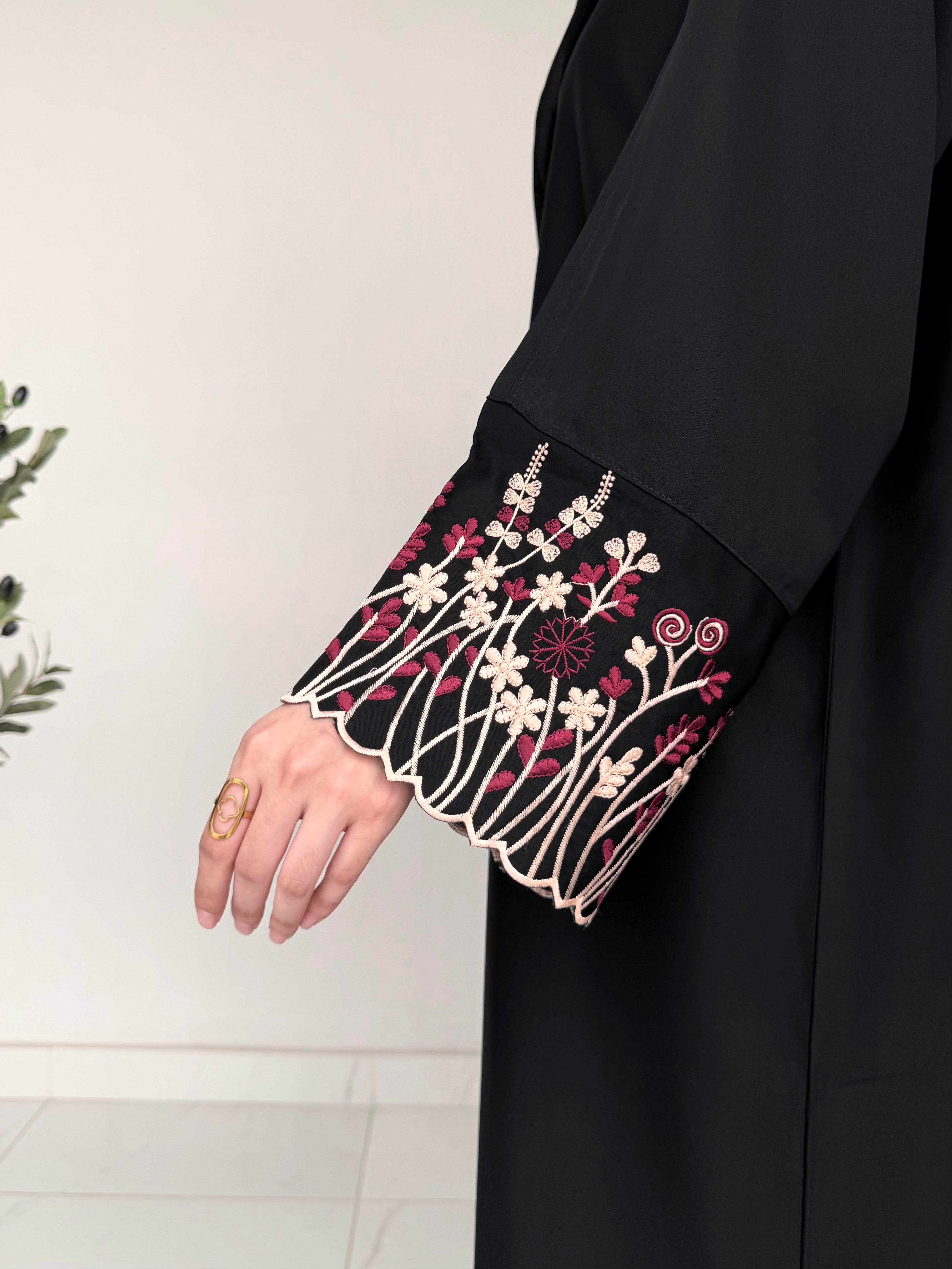 Wildflower Embroidered Abaya