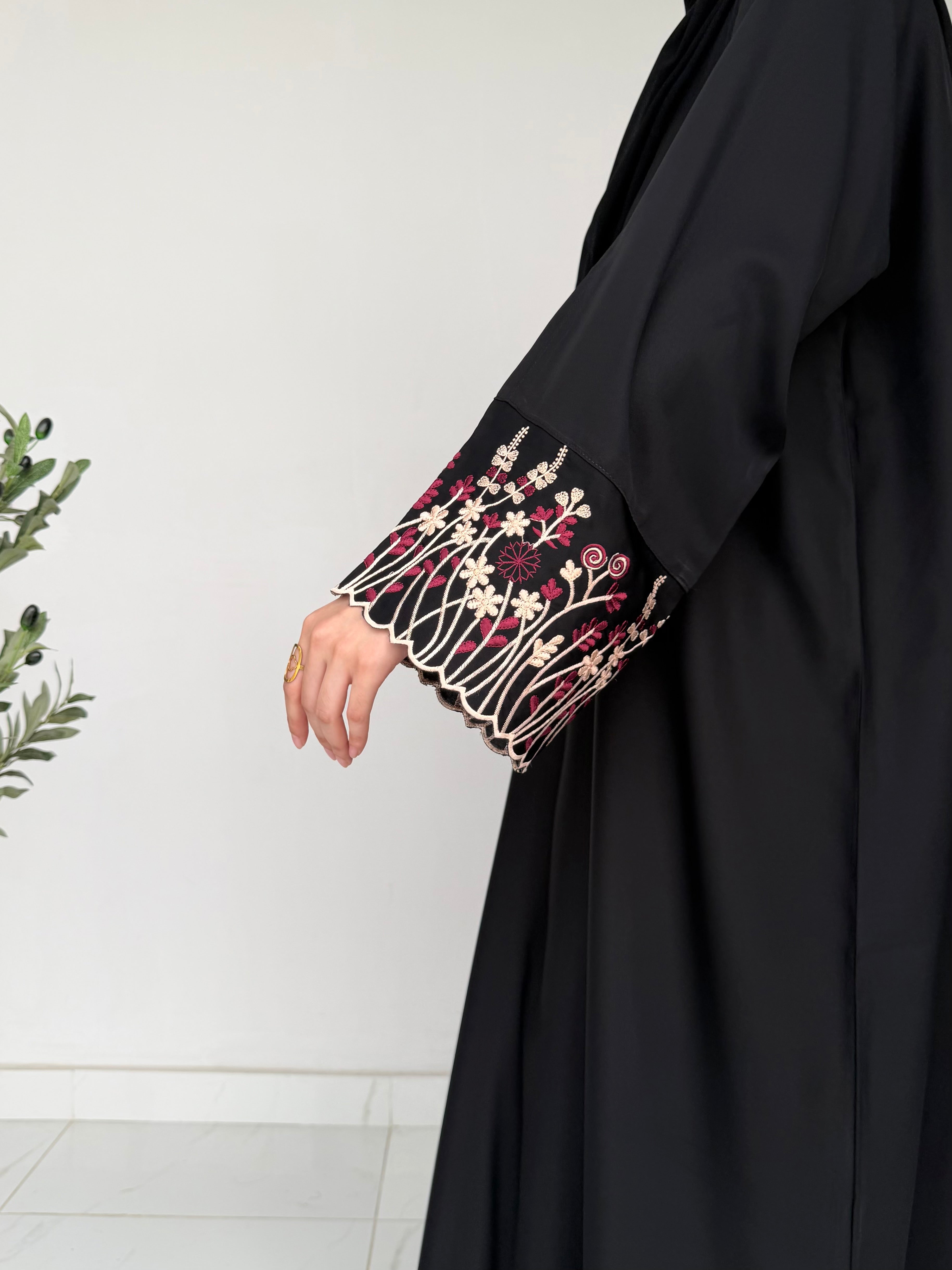 Wildflower Embroidered Abaya