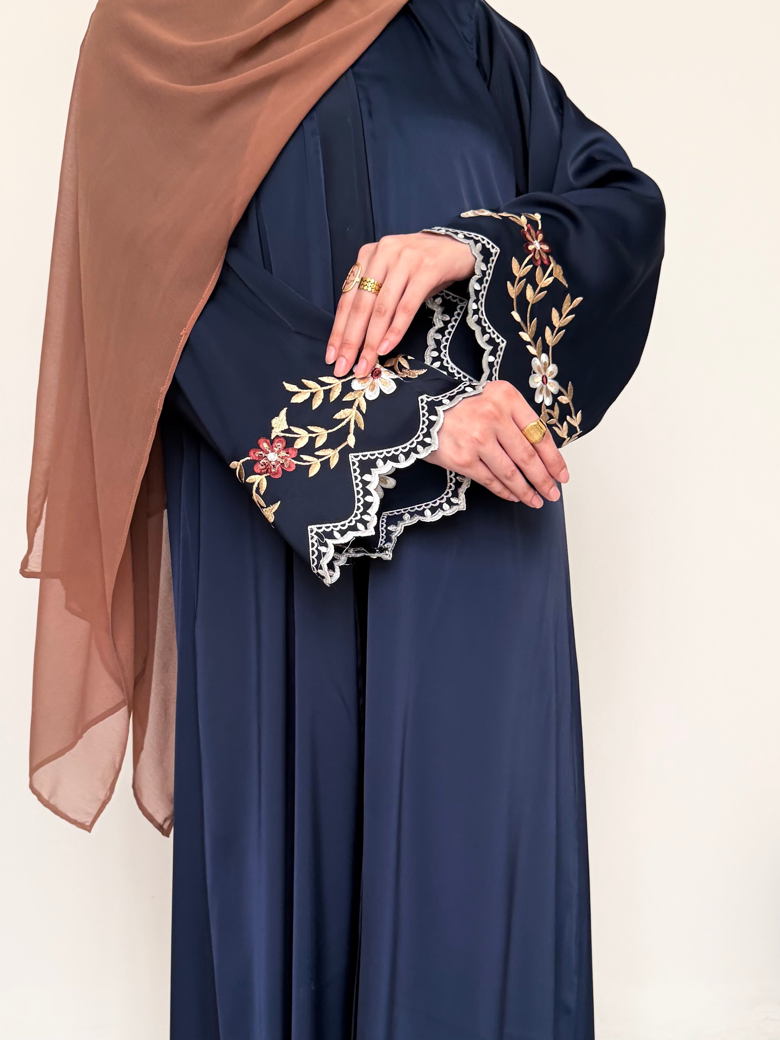 The Sapphire Flora Abaya