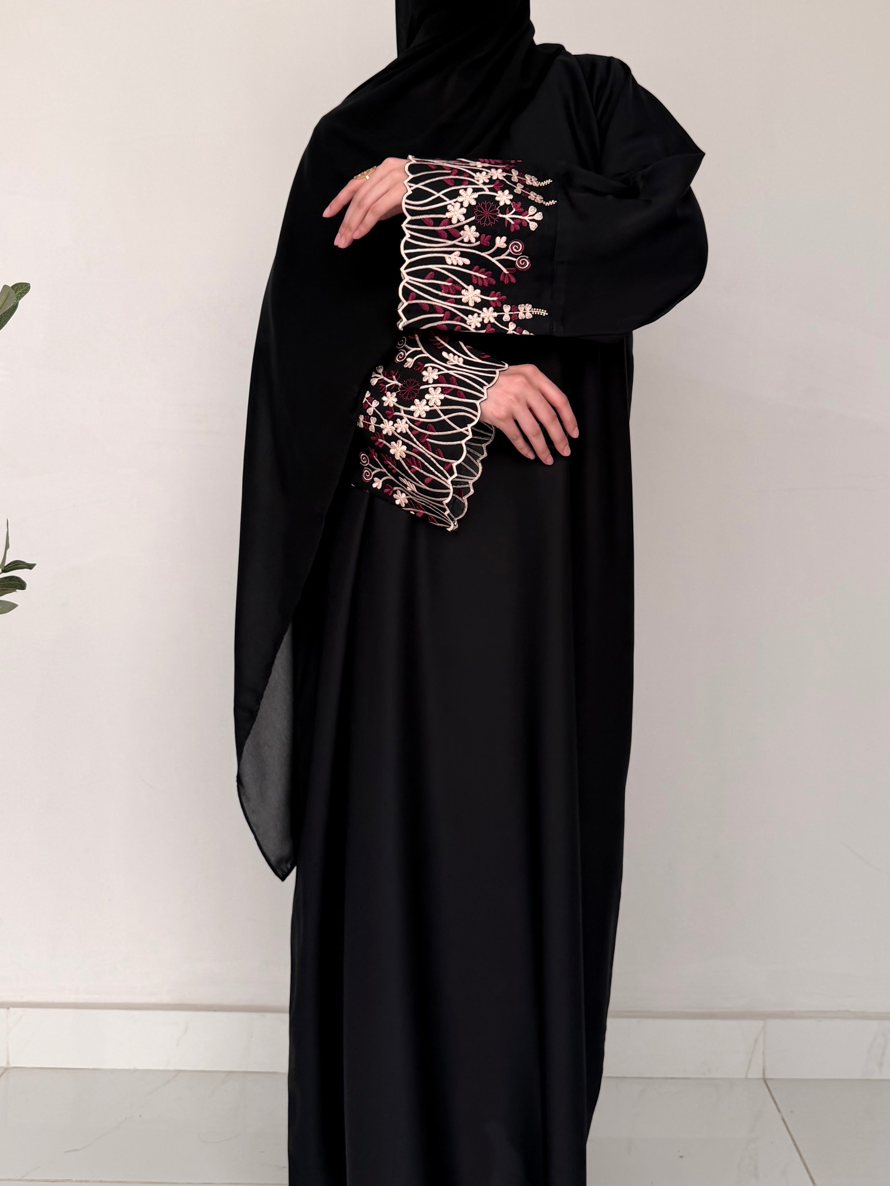 Wildflower Embroidered Abaya