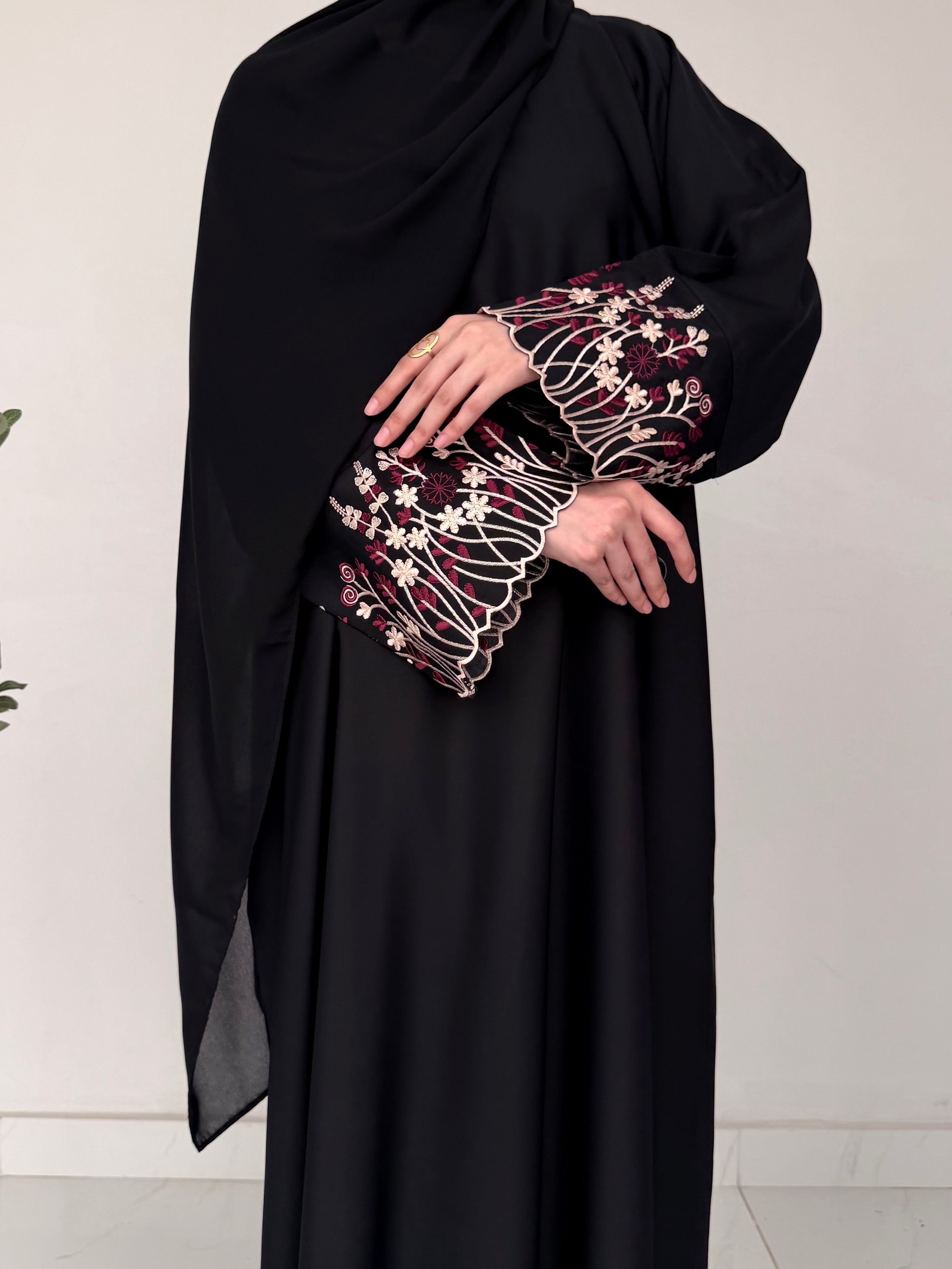 Wildflower Embroidered Abaya