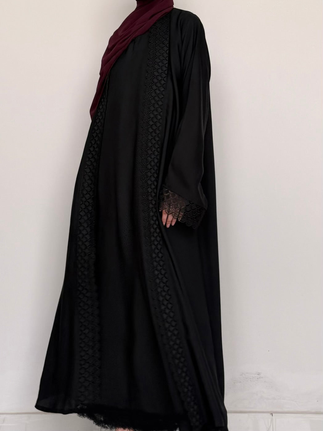 The Intricate Lace Abaya Set