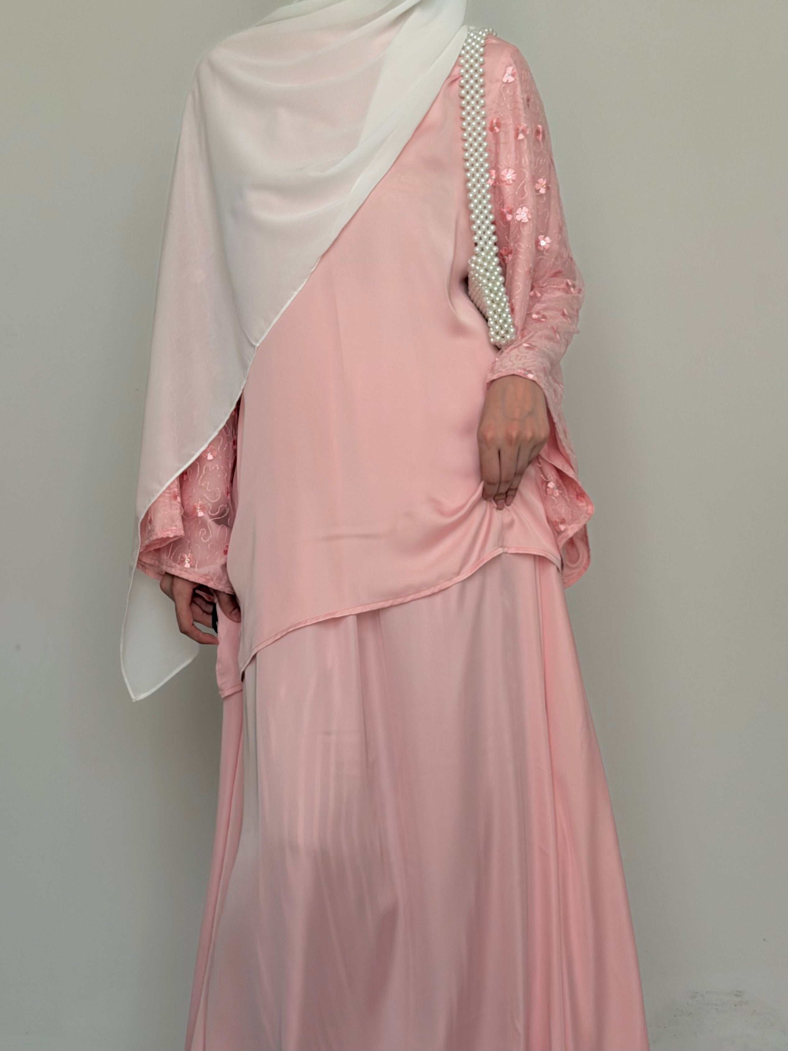 Blush Flora Lace Set