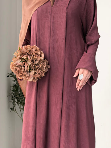 Elara Abaya - Mauve Pink
