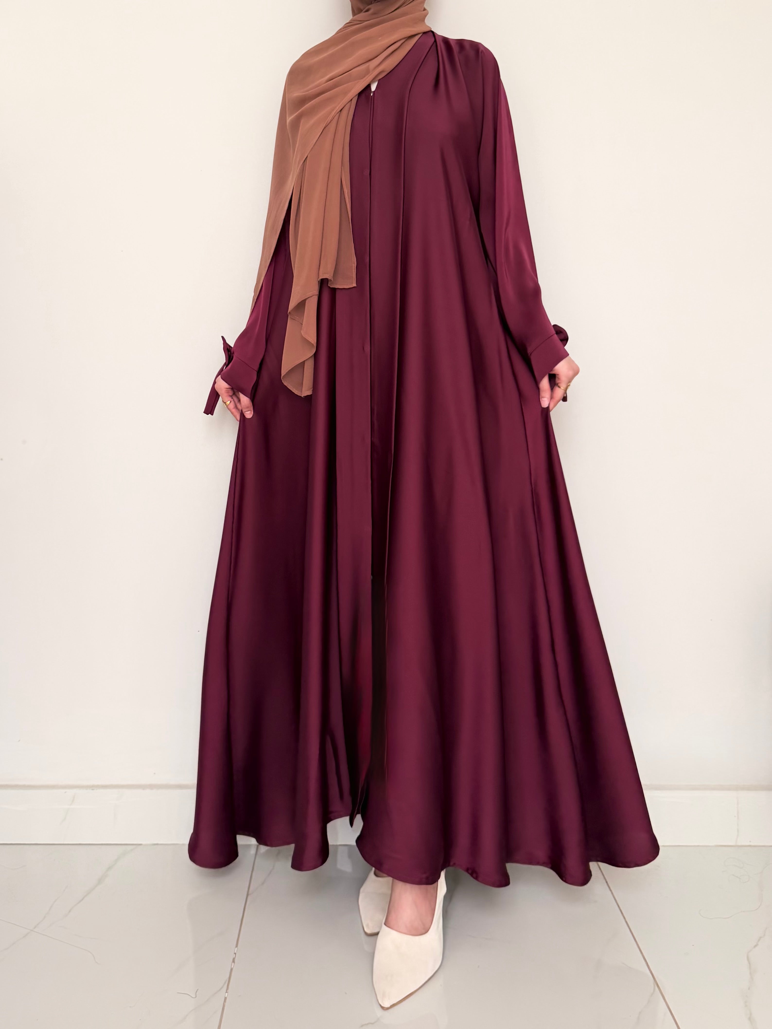 Bow-Knot Abaya - Vine