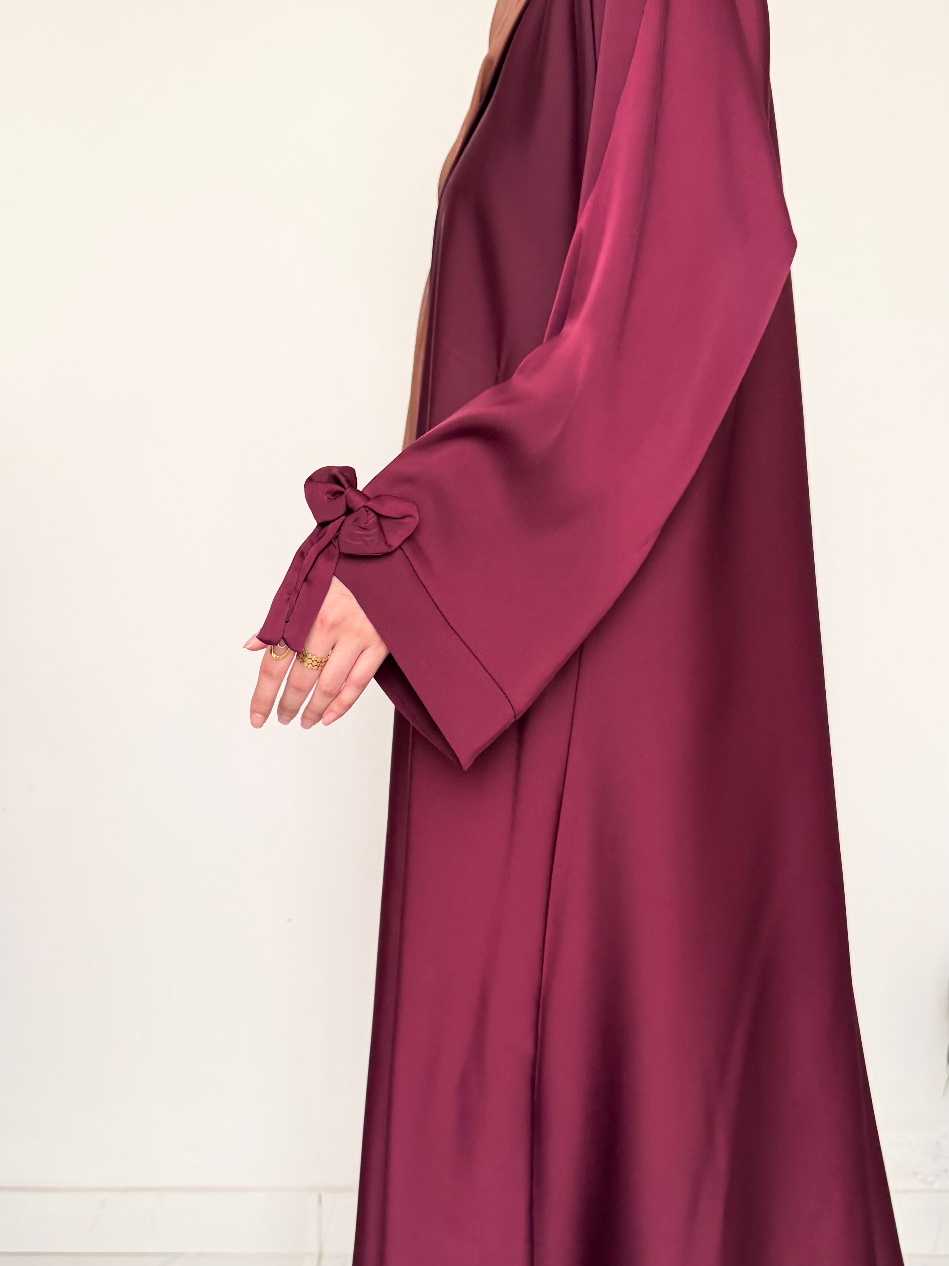 Bow-Knot Abaya - Vine