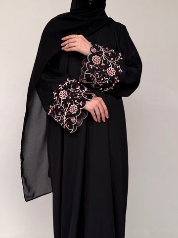 Stem Embroidered Abaya