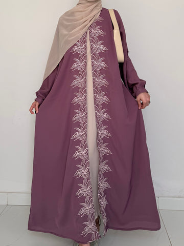Rosalle - Front Embroidered Abaya