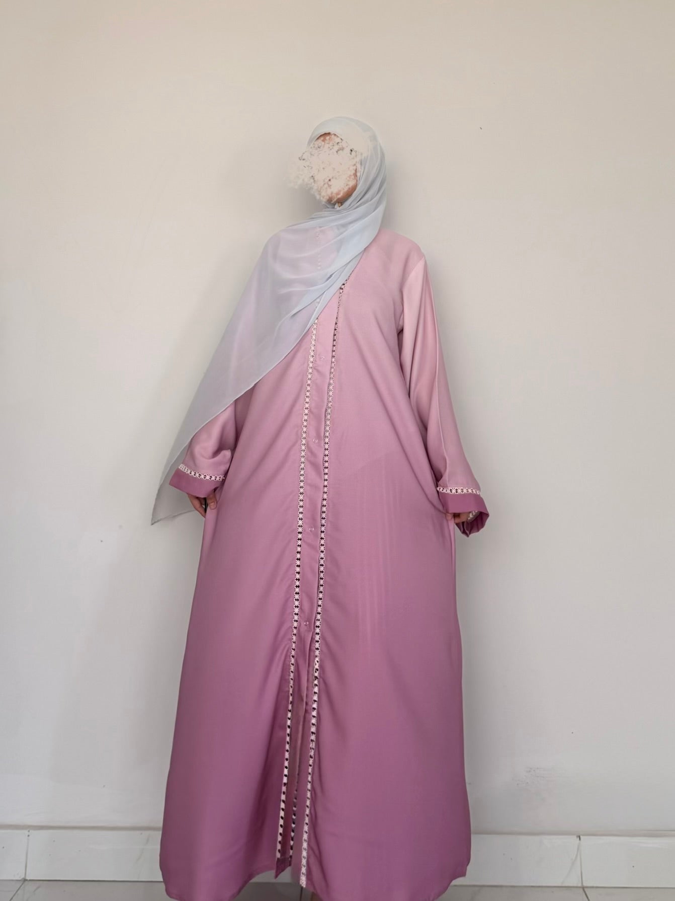 Veil Abaya- Pink