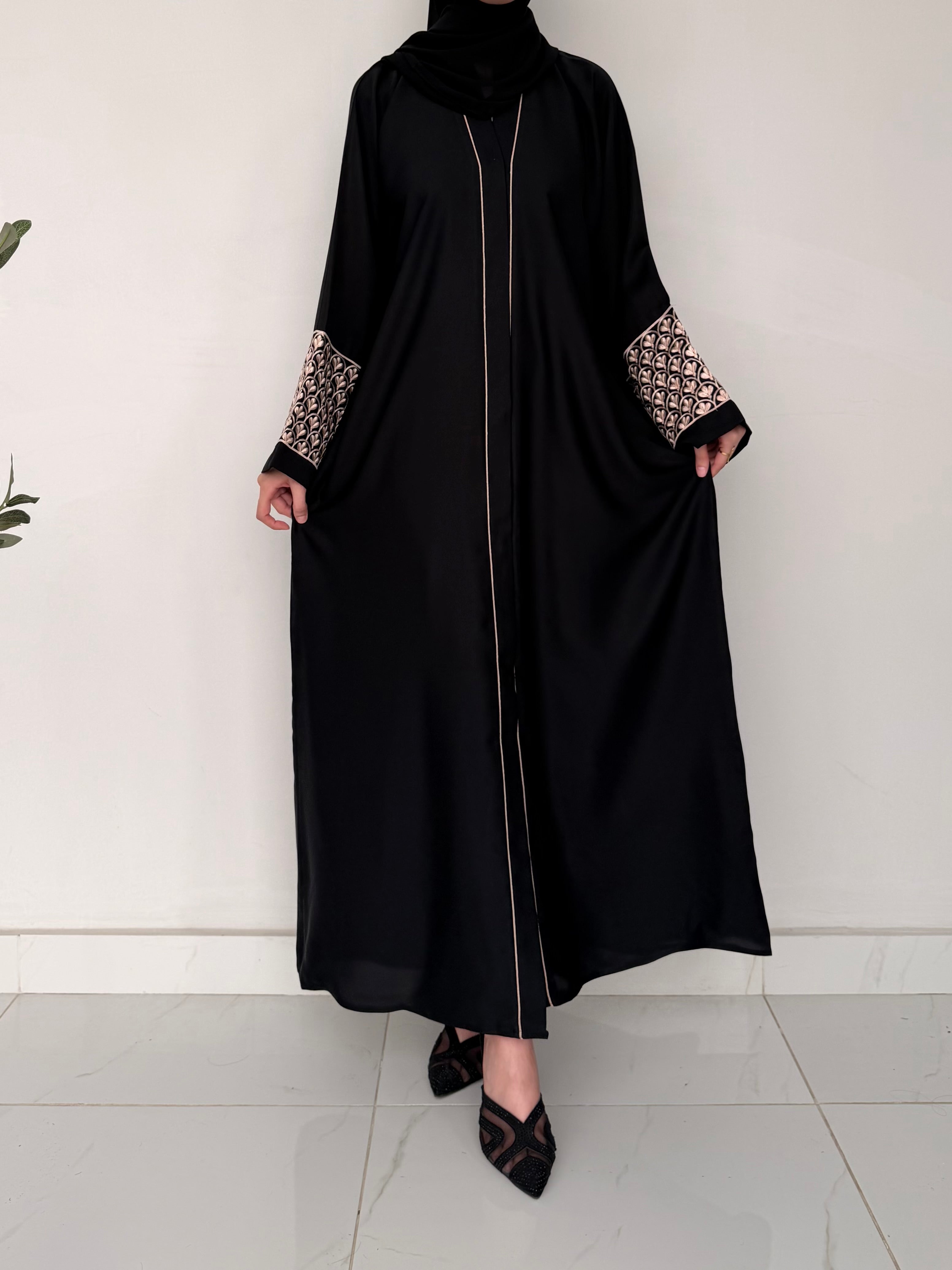Zeluxe Embroidered Abaya