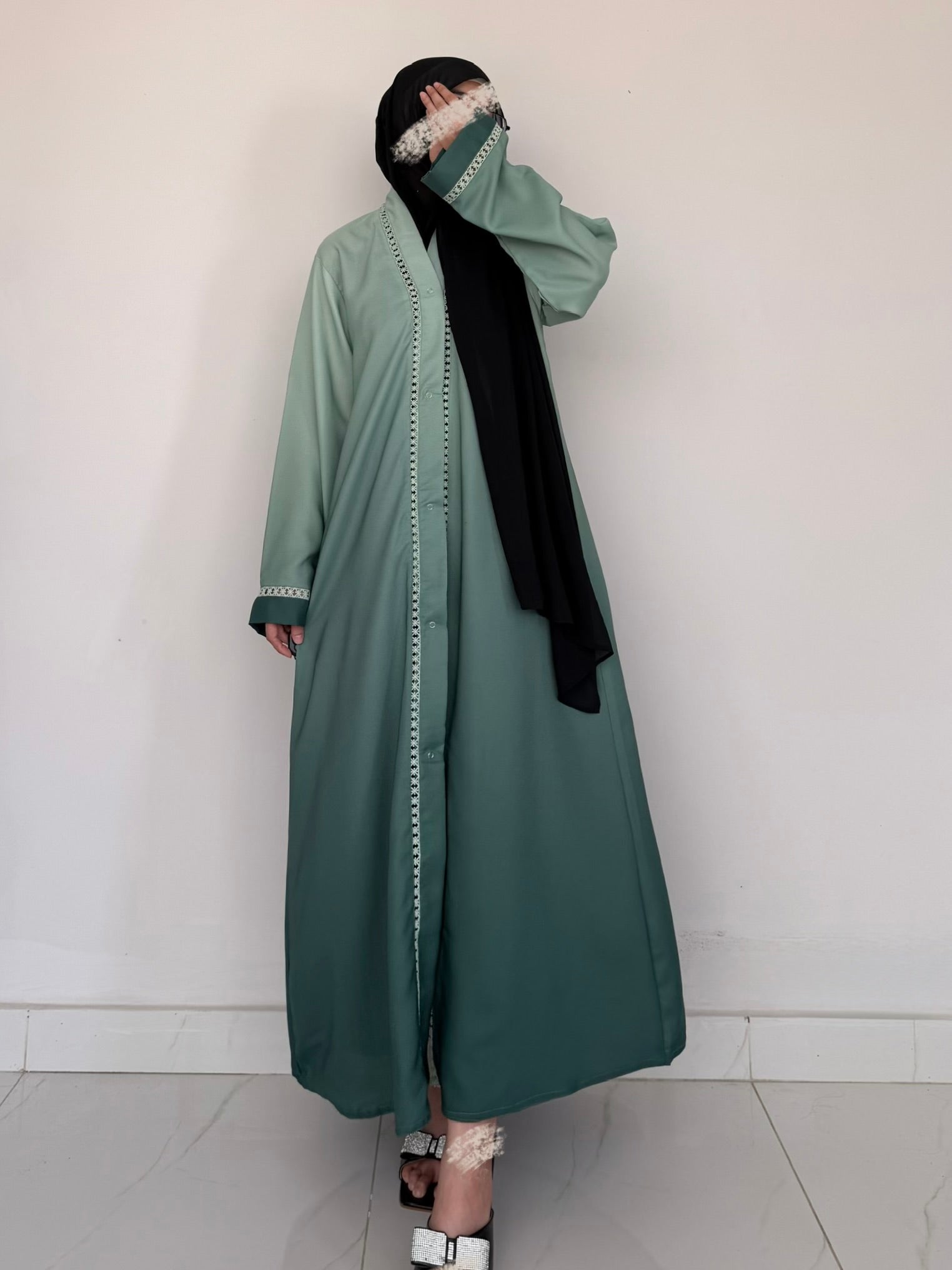 Veil Abaya- Green