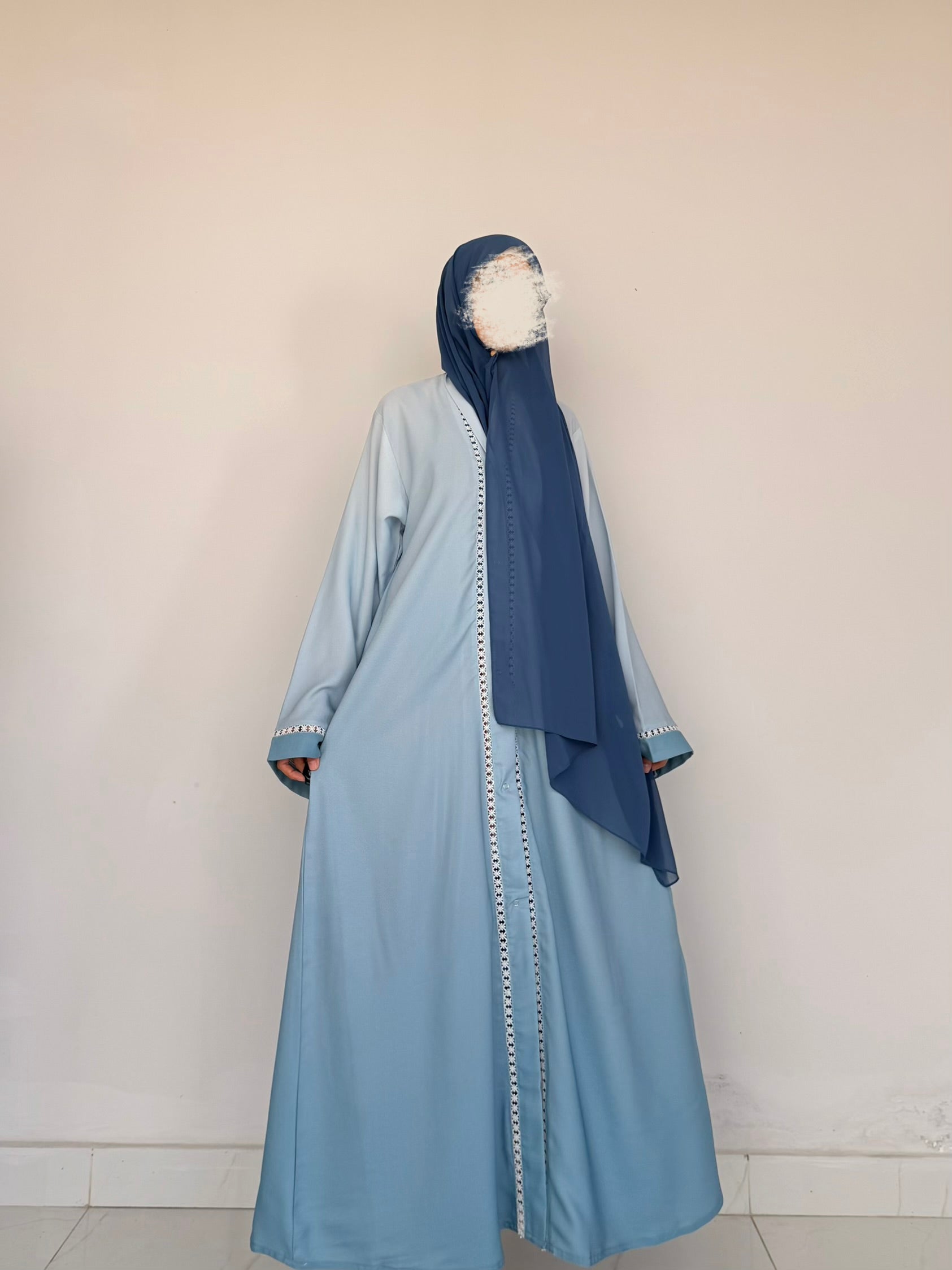 Veil Abaya- Sky Blue