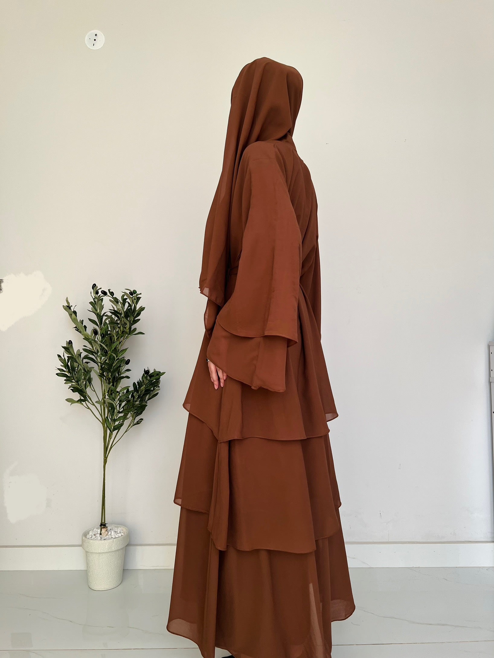 Layered Grace- Chocolate Brown